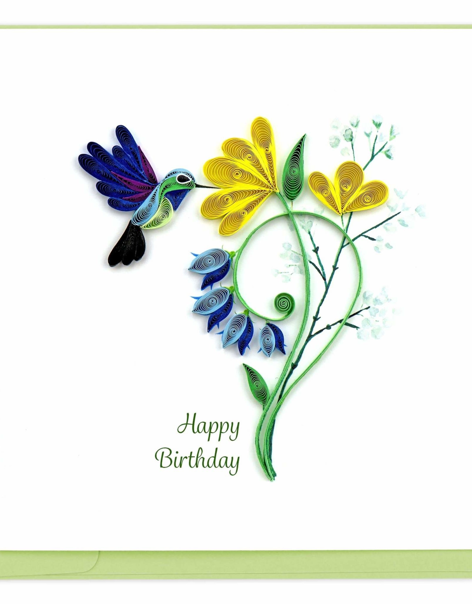 Quilling Card Quilled Birthday Hummingbird Greeting Card