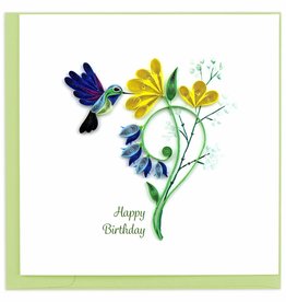 Quilling Card Quilled Birthday Hummingbird Greeting Card