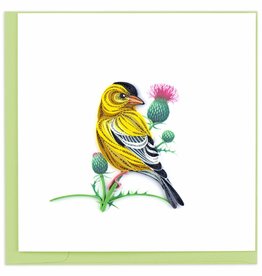 Quilling Card Quilled American Goldfinch Greeting Card