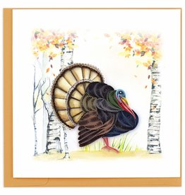Quilling Card Quilled Wild Turkey Greeting Card