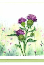Quilling Card Quilled Thistle Greeting Card