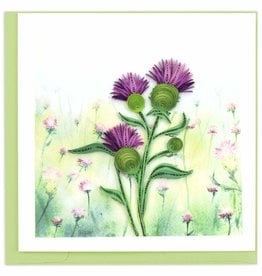 Quilling Card Quilled Thistle Greeting Card