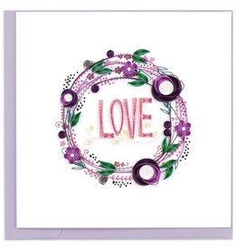 Quilling Card Quilled Love Wreath Greeting Card