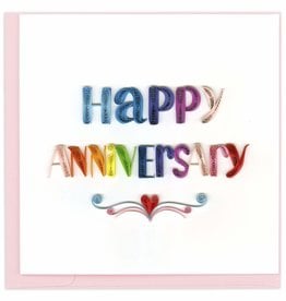 Quilling Card Quilled Happy Anniversary Card