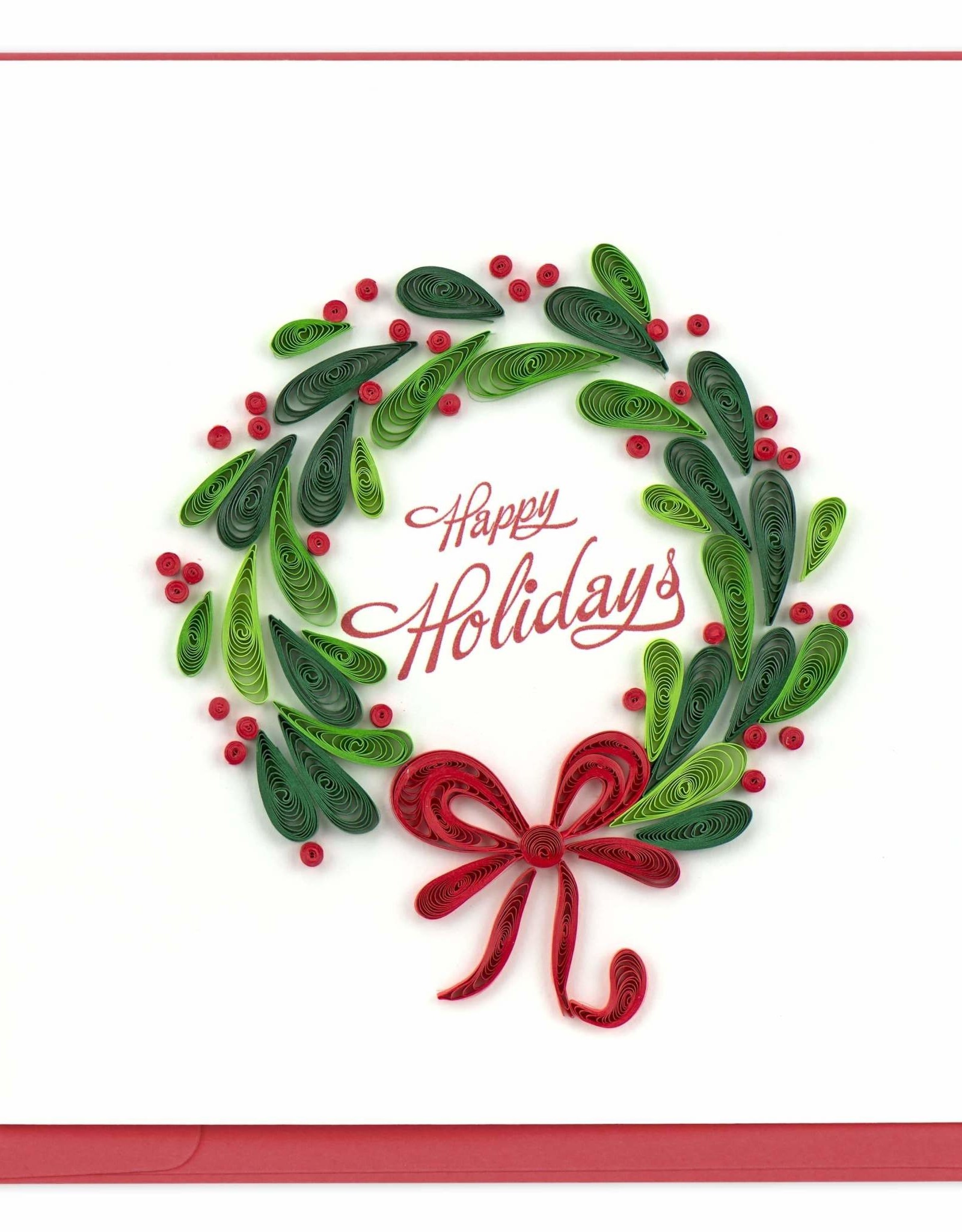 Quilling Card Quilled Holiday Wreath Greeting Card
