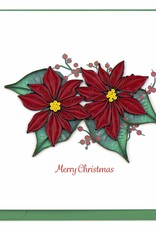 Quilling Card Quilled Red Poinsettia Christmas Card