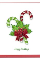 Quilling Card Quilled Candy Canes Christmas Card