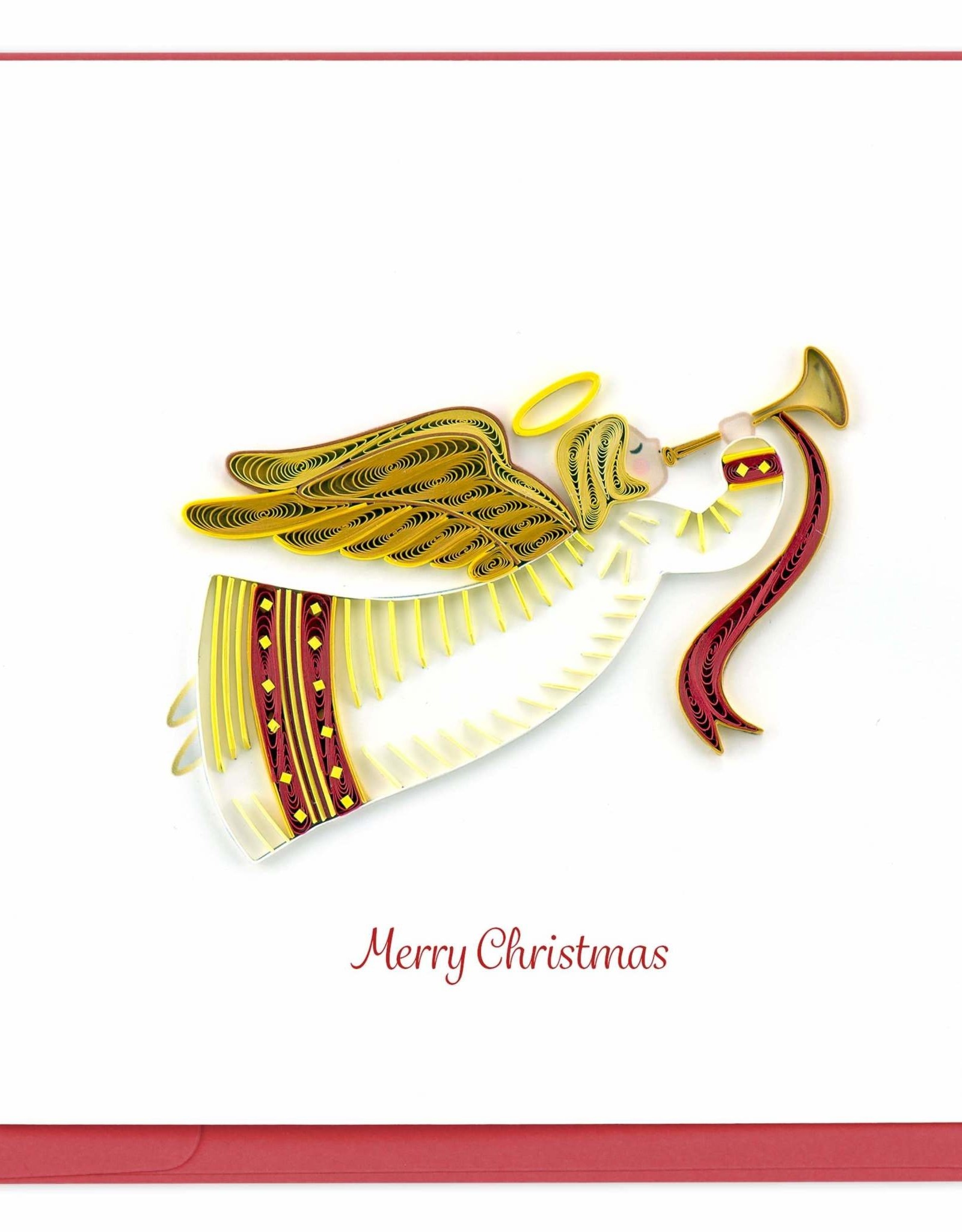 Quilling Card Quilled Christmas Angel Greeting Card