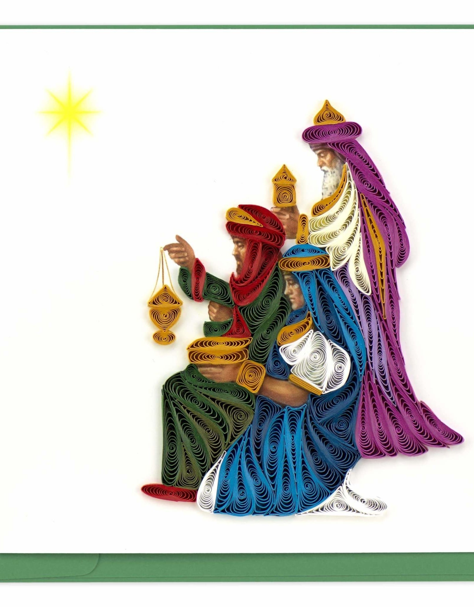 Quilling Card Quilled Three Wise Men Christmas Card