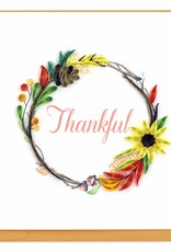 Quilling Card Quilled Thankful Wreath Greeting Card