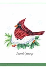 Quilling Card Quilled Snowy Cardinal Christmas Card