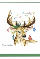 Quilling Card Quilled Deer Santa Christmas Card