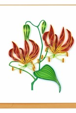 Quilling Card Quilled Tiger Lily Greeting Card