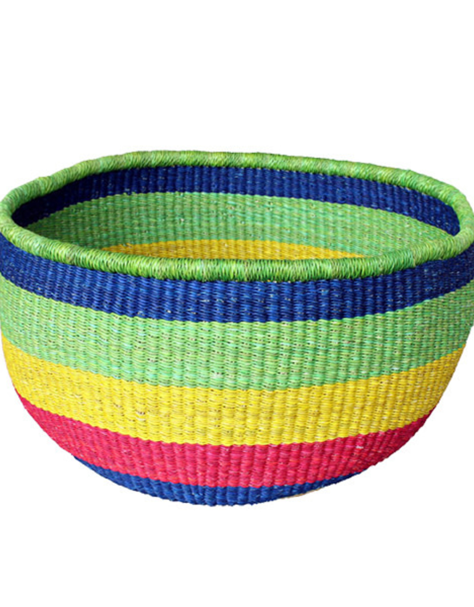 African Market Baskets Large Round Basket