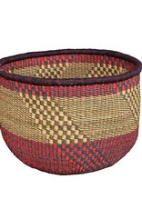 African Market Baskets Large Round Basket