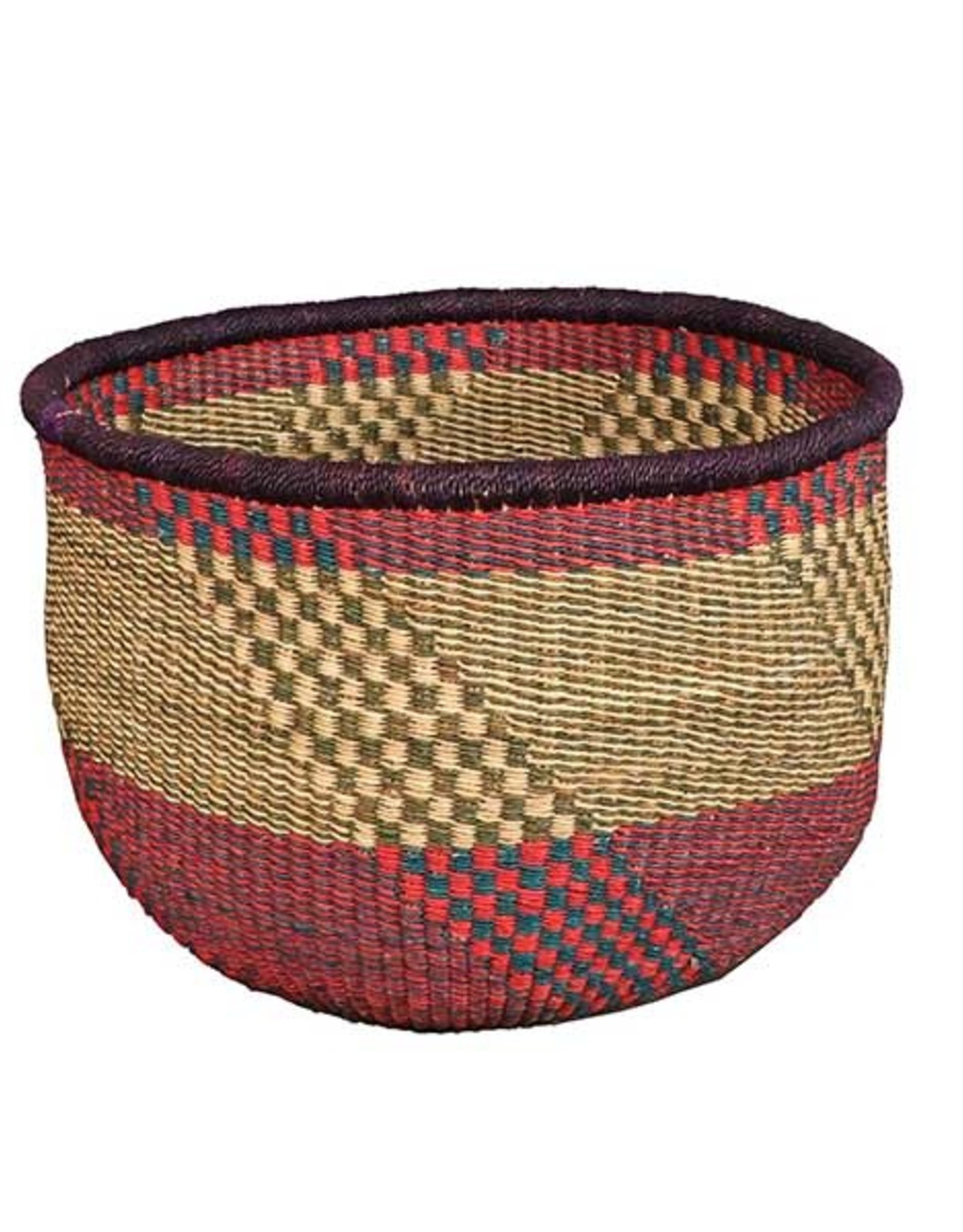 African Market Baskets Large Round Basket