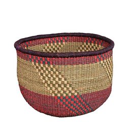 African Market Baskets Large Round Basket