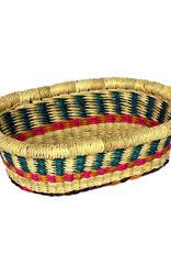 African Market Baskets Mini Oval Tray Basket
