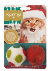 Dharma Dog Karma Cat Holiday Balls Cat Toys