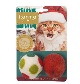 Dharma Dog Karma Cat Holiday Balls Cat Toys