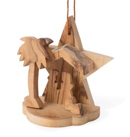 Ten Thousand Villages Star & Stable Ornament