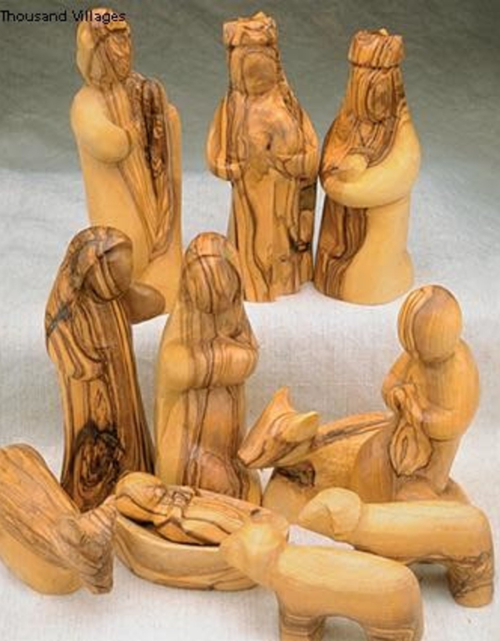 Ten Thousand Villages Carved Olive Wood Nativity