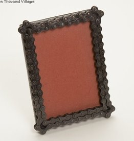 Ten Thousand Villages Bicycle Chain Picture Frame 4 x 6