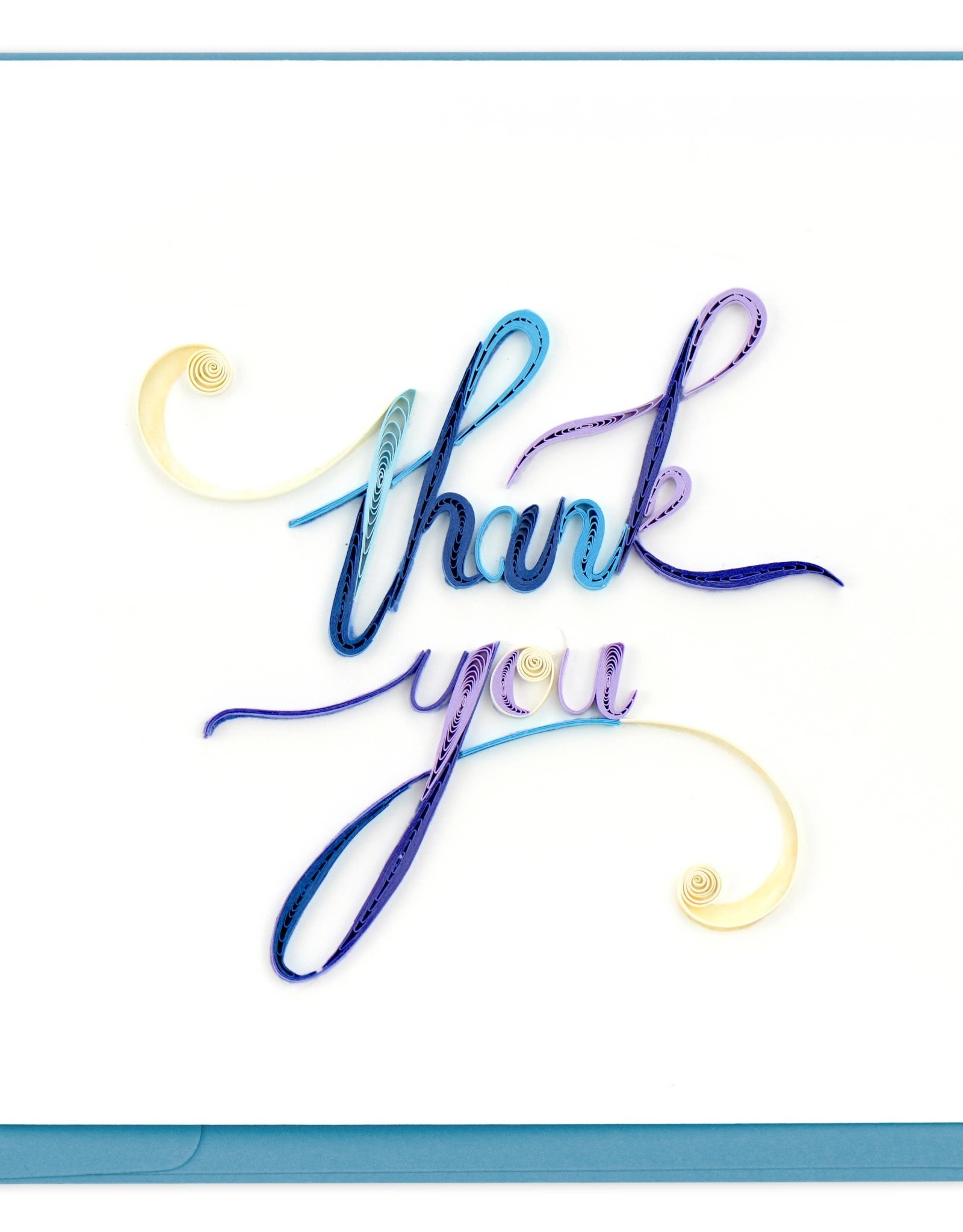 Quilling Card Quilled Thank You Script
