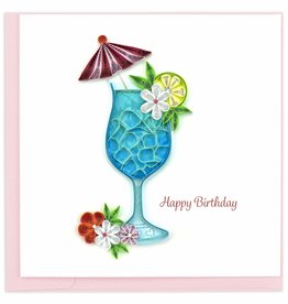 Quilling Card Quilled Birthday Drink Greeting Card