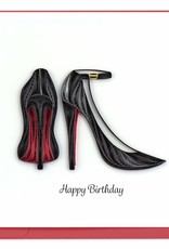 Quilling Card Quilled Red Bottom Heels Birthday Card