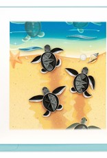 Quilling Card Quilled Sea Turtle Hatchlings Greeting Card