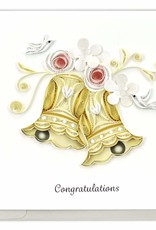Quilling Card Quilled Wedding Bells Greeting Card