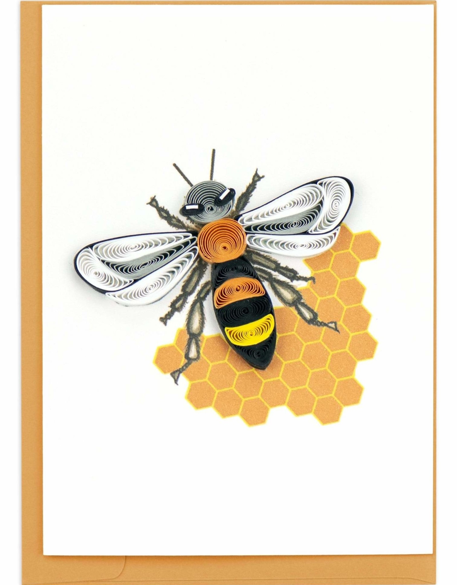 Quilling Card Quilled Honey Bee Gift Enclosure Mini Card