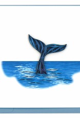 Quilling Card Quilled Whale Tail Greeting Card