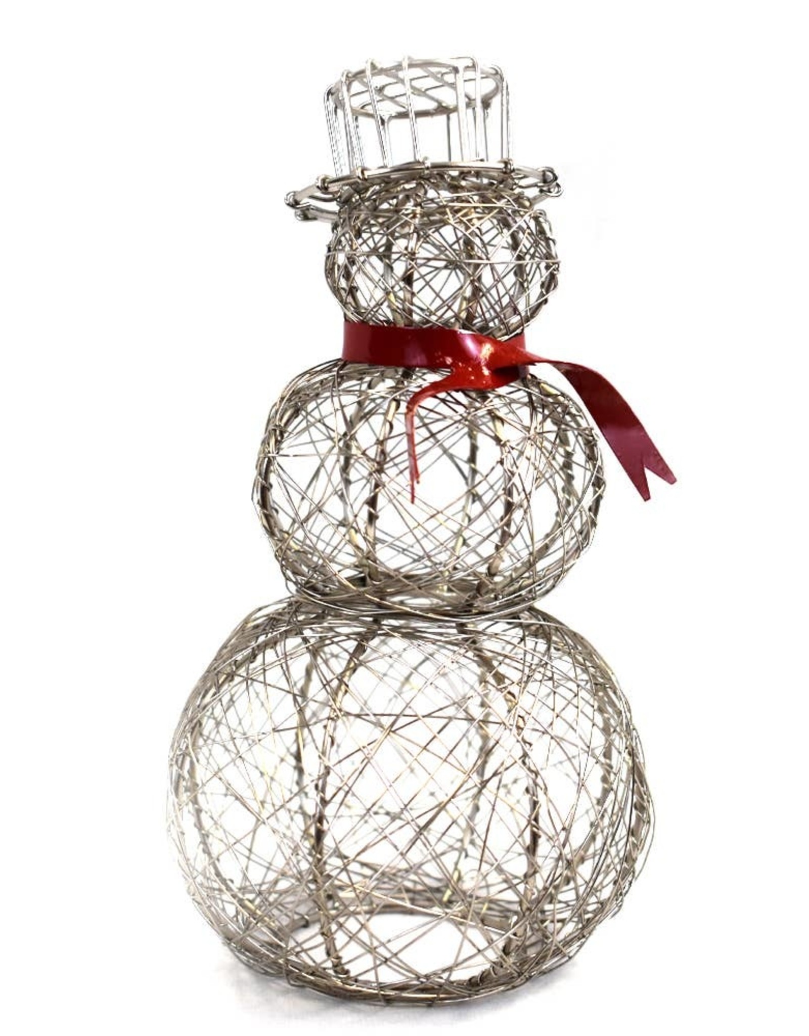 Mira Fair Trade Small Red Scarf Snowperson