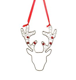 Mira Fair Trade Beaded Reindeer Ornament