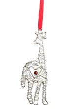 Mira Fair Trade Wrapped Wire Giraffe Ornament
