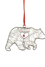 Mira Fair Trade Wrapped Wire Bear Ornament