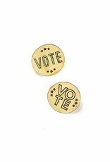 Fair Anita Vote Pin - Brass Horizontal Letters