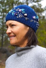 Ganesh Himal Embroidered Floral Cotton Hat