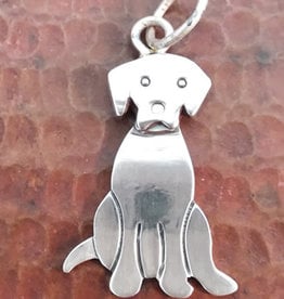 Ganesh Himal Sterling Silver Dog Pendant - Retriever