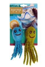 Dharma Dog Karma Cat Octopus Wool Cat Toy - Pack of 2