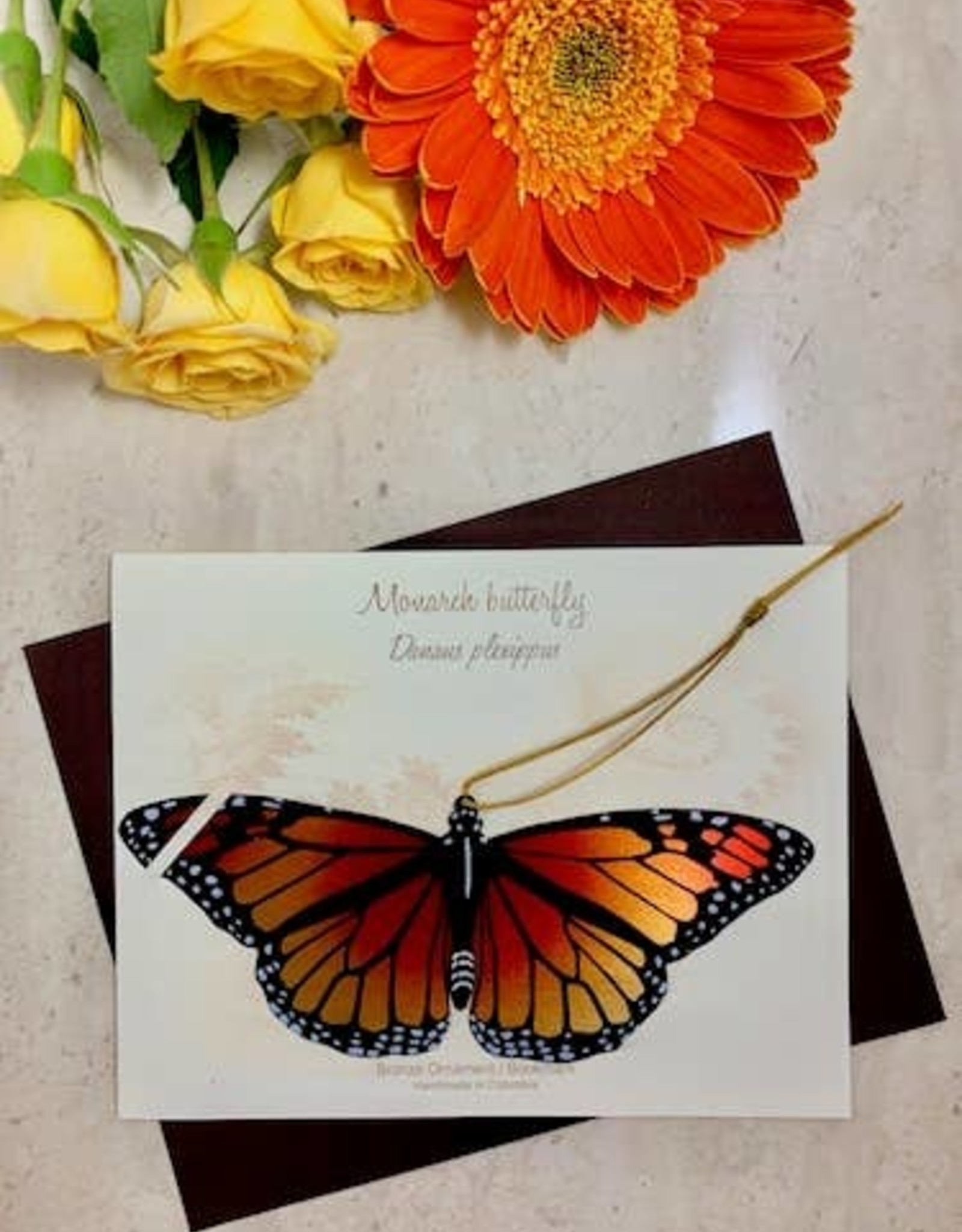 Tulia Artisans Monarch Butterfly Ornament