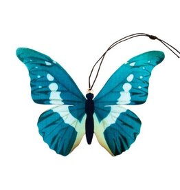 Tulia Artisans Helena Blue Morpho Butterfly Ornament