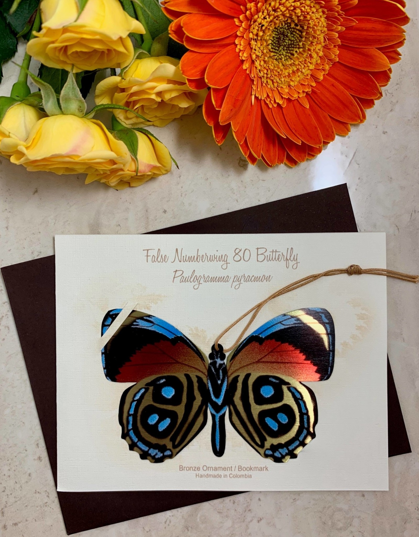 Tulia Artisans Numberwing Butterfly Ornament