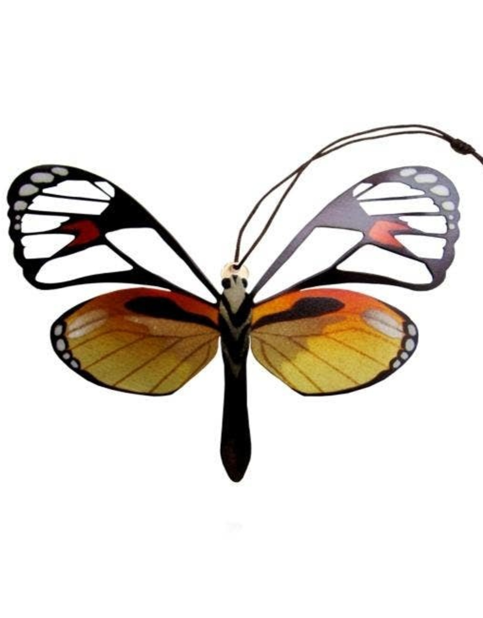 Tulia Artisans Glass Wing Butterfly Ornament