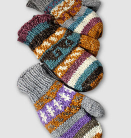 Ganesh Himal Knit Hemp Wool Blend Mittens