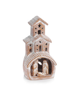 Serrv Terracotta Chimney Nativity (4 Pieces)