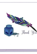 Quilling Card Quilled Quill & Ink Thank You Card