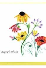 Quilling Card Quilled Wildflower Birthday Blooms Greeting Card